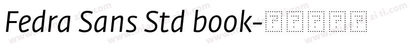 Fedra Sans Std book字体转换